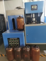Machine de fabrication de bouteilles en PP PET Delta Motor 20L PLC, équipement de soufflage par étirage semi-automatique à haute productivité