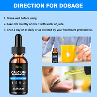 Vente en gros de gouttes liquides multivitaminées Calcium Magnésium Zinc D3 K2 pour adultes, compléments quotidiens pour le système immunitaire, l'humeur et l'énergie