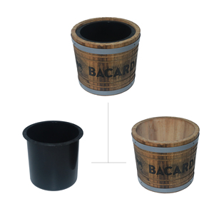 Seau à glace en bois écologique au design spacieux pour garder les boissons fraîches, idéal pour la bière, les spiritueux et le vin, pour l'Espagne, Yichang, <span class=keywords><strong>Desperados</strong></span> - Product Image 2