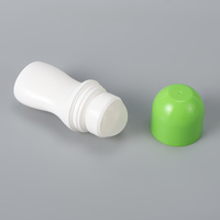 Botol Roller Ball Silinder PP 50ml - Wadah Plastik Anti Tumpah Berkualitas Tinggi untuk Minyak Atsiri dan Kosmetik