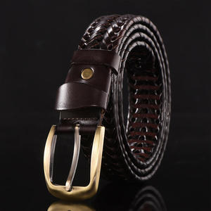 <span class=keywords><strong>Ceinture</strong></span> en <span class=keywords><strong>cuir</strong></span> Spot pour hommes tissée à la main coréenne décontractée polyvalente <span class=keywords><strong>ceinture</strong></span> de mode Simple <span class=keywords><strong>ceinture</strong></span> en <span class=keywords><strong>cuir</strong></span> noire - Product Image 3