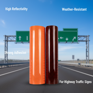 Lámina Reflectante de Tráfico de Alta Planitud, Membrana de Señalización Vial, Película Prismática Retroreflectante para Carreteras Exteriores - Product Image 1