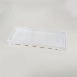 Four Corner Storage Tray Marble Pattern 5.5x10.5x2.5cm Silicone Bathroom Desk Organizer For Toiletries - Product Image 5
