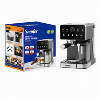 Machine à café expresso intelligente Sonifer SF-3629, professionnelle, 20 bars, écran tactile, pour faire du cappuccino, du latte, usage domestique