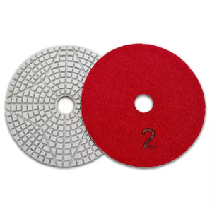 Disco Diamantato per Lucidatura a 3 Fasi per Granito e Marmo con Platorello Abrasivo da 100mm e Tamponi in Lana per Cemento - Product Image 6