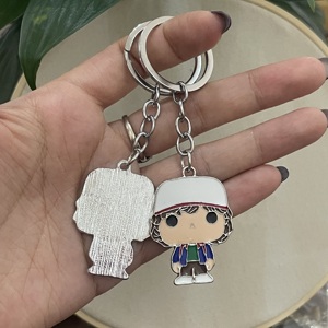 <span class=keywords><strong>Llavero</strong></span> de Metal Esmaltado de la Serie de Terror <span class=keywords><strong>Stranger</strong></span> <span class=keywords><strong>Things</strong></span>, Producto Más Vendido, Precio de Fábrica al por Mayor - Product Image 4