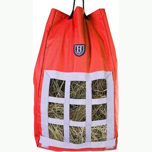 Échantillon gratuit Sac fourre-tout grande capacité à huit compartiments, imperméable, pour foin de cheval, avec sangle amovible et surpiqûres décoratives, pour l'alimentation des chèvres et des moutons - Product Image 1