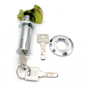 Serrure à cylindre de sécurité ignifuge en alliage de zinc avec 1 clé principale pour ouverture d'urgence et 2 clés utilisateur - Product Image 1