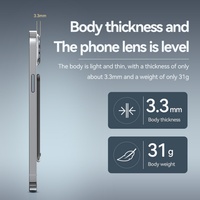 Grabadora de Voz Digital Inteligente Aomago Ultra Slim Profesional de 64GB con IA, Carcasa de Aleación de Aluminio, 500h de Grabación, MP3, Magnética