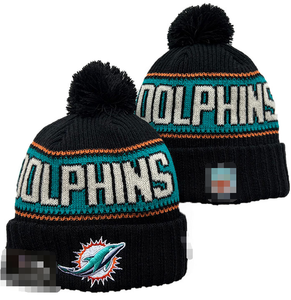 New Style <strong>Miami</strong> <strong>Dolphins</strong> Custom Knit Beanies Football Team Embroidered Winter Beanies Sport Knitted Beanie <strong>Hats</strong> for 32 Teams - Product Image 4