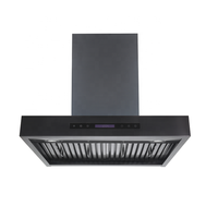 Hotte professionnelle avec filtre à déflecteur en acier inoxydable, hotte de cuisinière en forme de T, 90 cm