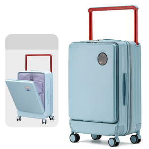 New Front Opening Multifunctional <strong>Suitcase</strong> 20 24 Inch <strong>Large</strong> Capacity Luggage Wide Trolley Luggage Anti Scratch Boarding Case - Product Image 2