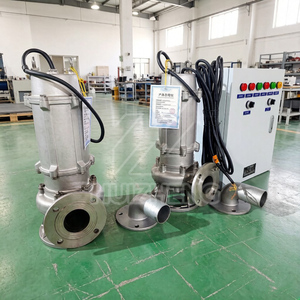 Pompe à eaux usées submersible robuste en acier inoxydable avec garantie de deux ans pour le nettoyage des fosses à cendres des centrales électriques, pompe broyeuse pour eaux usées - Product Image 1