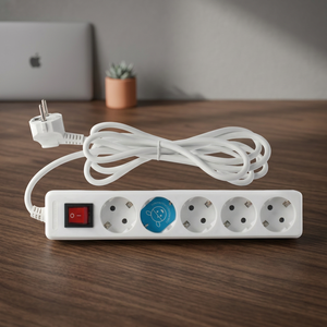Multiprise Standard avec 5 prises et interrupteur, 5 mètres, 3500W, 250V (GSC 0000795) - Product Image 2