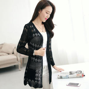 Nuovo Cardigan Estivo da <span class=keywords><strong>Donna</strong></span> in Maglia, Nuova Blusa Lunga da <span class=keywords><strong>Donna</strong></span>, Maglione da <span class=keywords><strong>Donna</strong></span> - Product Image 2