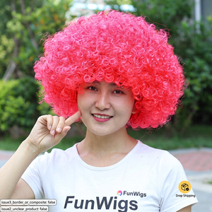 Perruque Afro Bouclée Effet Explosion, Accessoire de Déguisement pour Fêtes, Cosplay et Halloween pour Adultes et Enfants - Product Image 1