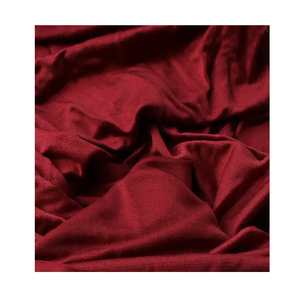 Tissu tricoté en jersey de soie et laine de couleur unie teint uni pour vêtement - Product Image 1