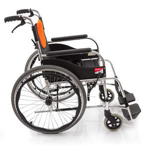 Silla de ruedas manual plegable y ligera Yuwell H062C de aleación de aluminio para personas mayores, cochecito portátil. - Product Image 1