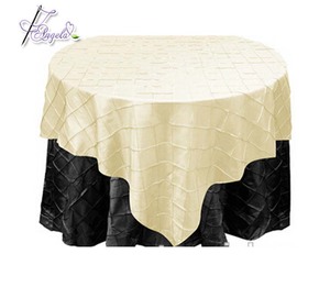 90*90 inch ánh sáng màu xanh lá cây vuông taffeta Pintuck bảng vải, <span class=keywords><strong>Flock</strong></span> taffeta bảng vải cho vuông tiệc bảng - Product Image 5
