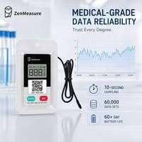 Termómetro Digital Inalámbrico ZenMeasure con Sonda y Registrador de Datos para Monitoreo Remoto de Cadena de Frío 5.0, Instrumentos de Temperatura IP65