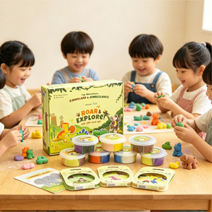Kit de Arcilla Seca al Aire Reutilizable, No Tóxica y Segura para Niños, para Actividades de Fiestas de Cumpleaños - Product Image 4
