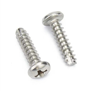 Factory Price High Quality <b>Galvanized</b> Cross Recessed M2 M2.3 M2.5 M2.6 M2.8 M3 M3.5 M4 M5 Cutting Tail Pan Head Tapping <b>Screw</b> - Product Image 1