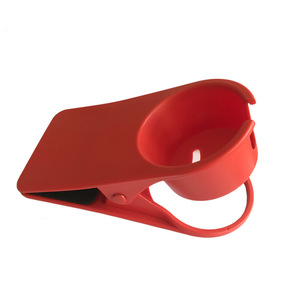 Soporte para tazas de escritorio, organizador grande de plástico para tazas de agua, para uso en escritorio de oficina, color gris - Product Image 5