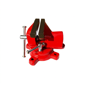 Étau d'établi en fer rouge à mâchoires réglables, poignée en T, base pivotante 1-1/2 pouces, pour la fabrication de moules, la fabrication d'échantillons et comme outil de fabrication de bijoux - Product Image 1