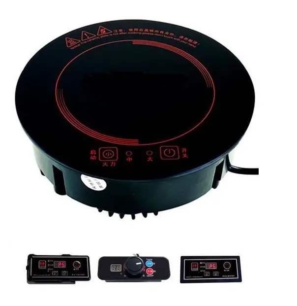 Cocina de inducción de alta calidad de 800-3500W, olla caliente redonda, Cocina eléctrica