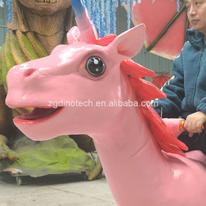 Scooter Interactivo de <span class=keywords><strong>Unicornio</strong></span> Animatrónico para Parques Temáticos o Vehículo Personalizado de Animales Míticos de Dibujos Animados - Product Image 2