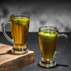 Whisky <span class=keywords><strong>petit</strong></span> verre à liqueur poignée tasse ensemble Bar Shot sans tige verres à <span class=keywords><strong>vin</strong></span> plateau en vrac - Product Image 4