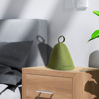 Chapeau de sauna personnalisé en feutre de laine de couleur vert forêt régulation de la température bonnet de douche améliorant la protection des cheveux chapeau de sauna