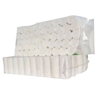 Vente en gros de papier de soie blanc chinois écologique doux pas cher imprimé en vrac paquet de rouleaux de papier de soie sans noyau importation 2ply rouleau de papier toilette