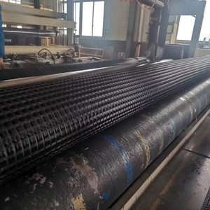 100kn Polyester geogrid cho nền tảng đất ổn định nhựa Địa Lý lưới mặt đất ổn định giữ lại tường đường gia cố - Product Image 6