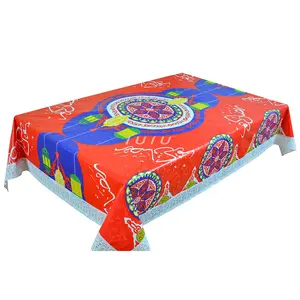 PVC Vinyl Table Cloth Muslim Ramadan Plastic Tablecloth