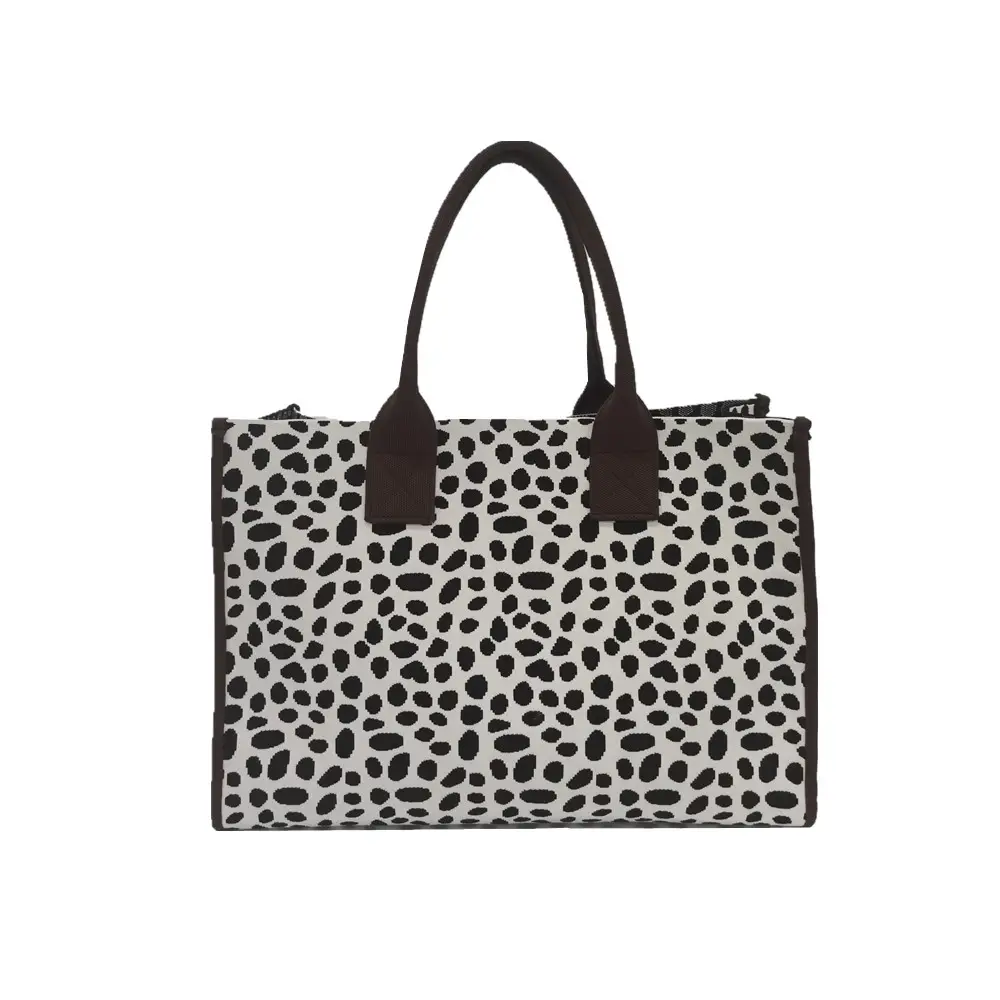 Eco Friendly Material Special Custom Logo Fashion Spots Leopard Tote Bag Ladies Hand Bags For Women