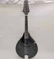 Instrument folklorique Mandala Sunset Black Mandoline à huit cordes Instrument occidental Mandala Guitare