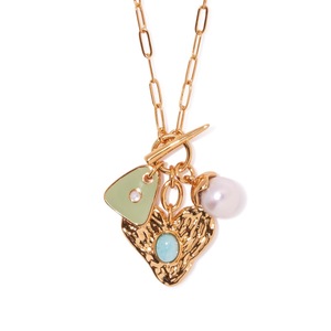 Nuevos Estilos 2024, Collar de Perlas Barrocas con Baño de Oro de 18k y Esmalte de Luna y Estrella para Mujer - Product Image 5