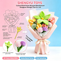 Jouet en peluche OEM ODM personnalisé, vase à fleurs insecte, poupée pour arrangement floral, décoration de table mignonne, cadeau populaire pour filles, vente en gros