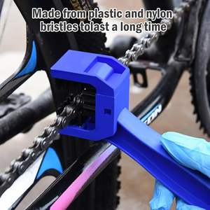 Cepillo para Limpiar Cadenas de Bicicleta o Motocicleta, Cepillo para Cadenas de Moto, 2 Piezas (Color, Azul y Rojo) - Product Image 6