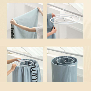 Stendibiancheria Innovativo a Spirale in Acciaio Inox a Singolo Livello con Gancio Rotante <span class=keywords><strong>per</strong></span> Montaggio su Porta - Product Image 6