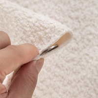 Tissu polaire 100% polyester épais, tendance, tricoté, teint en boucle, résistant à l'abrasion, pour housses de canapé, sacs et articles Teddy, vente en gros