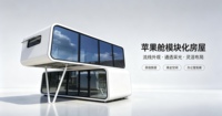 Villa mobile de luxe entièrement meublée, maison préfabriquée capsule spatiale chinoise pour maison, complexe hôtelier, hôtel, gîte, avec salle de bain complète et cuisine