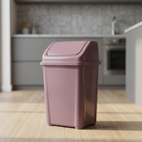 Poubelle rectangulaire moderne et élégante en PP, écologique, 5L/3L, pour la maison, le bureau, la cuisine, la salle de bain, l'hôtel