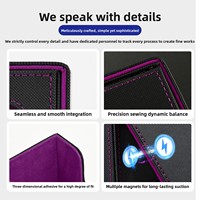 Boîte de rangement pour cartes en cuir PU, boîte de présentation avec fenêtre, capacité de 100+ cartes, support TCG CCG, doublure en polaire, logo personnalisé, vente en gros