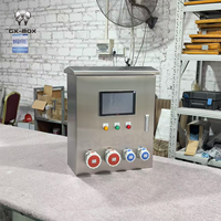 Caja de control metálica a medida, a prueba de lluvia, de bajo voltaje, laminada en frío, para distribución eléctrica, armario de interruptores.