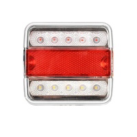 Feu latéral carré à LED pour camion 12V 24V, feu arrière réflecteur pour camping-car et remorque