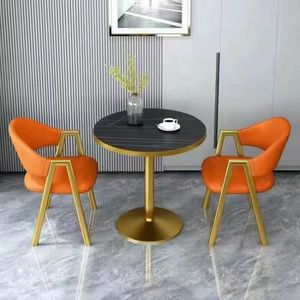 Modern Luxury Simple Custom Design Conference <strong>Table</strong> <strong>Small</strong> Round <strong>Dining</strong> <strong>Table</strong> <strong>and</strong> <strong>Chair</strong> Set for <strong>2</strong> Peoples - Product Image 6