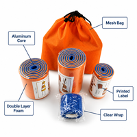 Kit de premiers secours d'urgence médicale pour bras et jambes cassées, fractures, avec bandage adhésif
