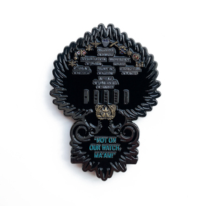 Pièce de défi personnalisée en argent antique à bord festonné, motif <span class=keywords><strong>module</strong></span> <span class=keywords><strong>lunaire</strong></span> avec remplissage de peinture, vente en gros, excellent rapport qualité-prix - Product Image 6